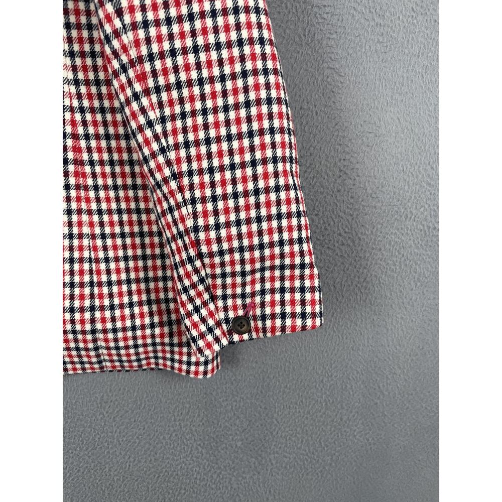 Boden Bramley Blazer Womens 14 US Multicolor Check Collared Lined Pockets Preppy - Picture 3 of 11